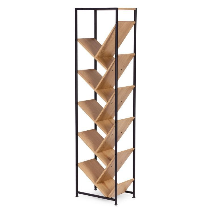 Geometrijska polica za knjige, loft stil – ModernHome