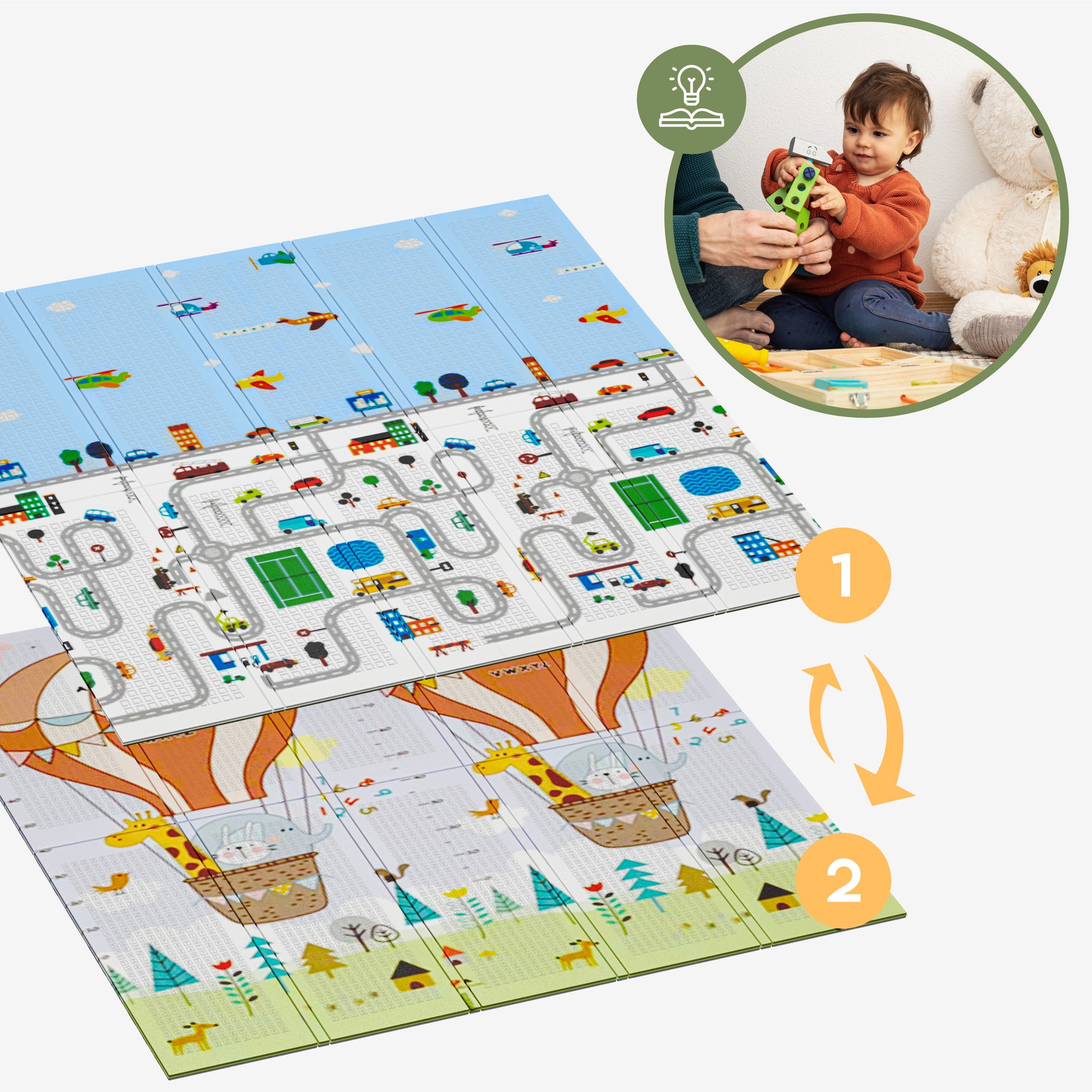 Tulano Gioco 10 Edukativna podloga za bebe