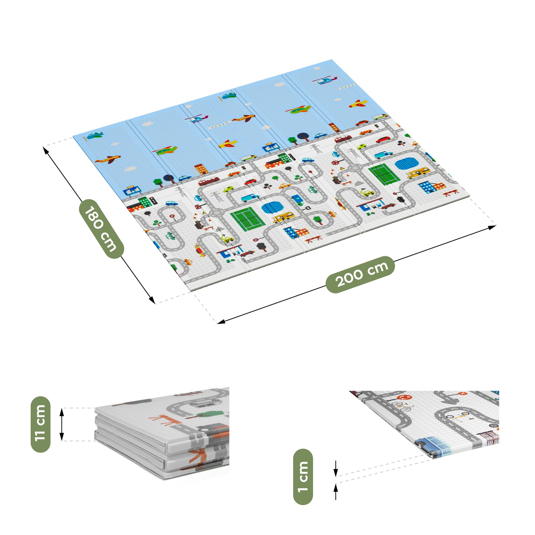 Tulano Gioco 10 Edukativna podloga za bebe