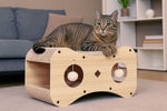 Grebalica za mačke sa kućicom i krevetom 1004