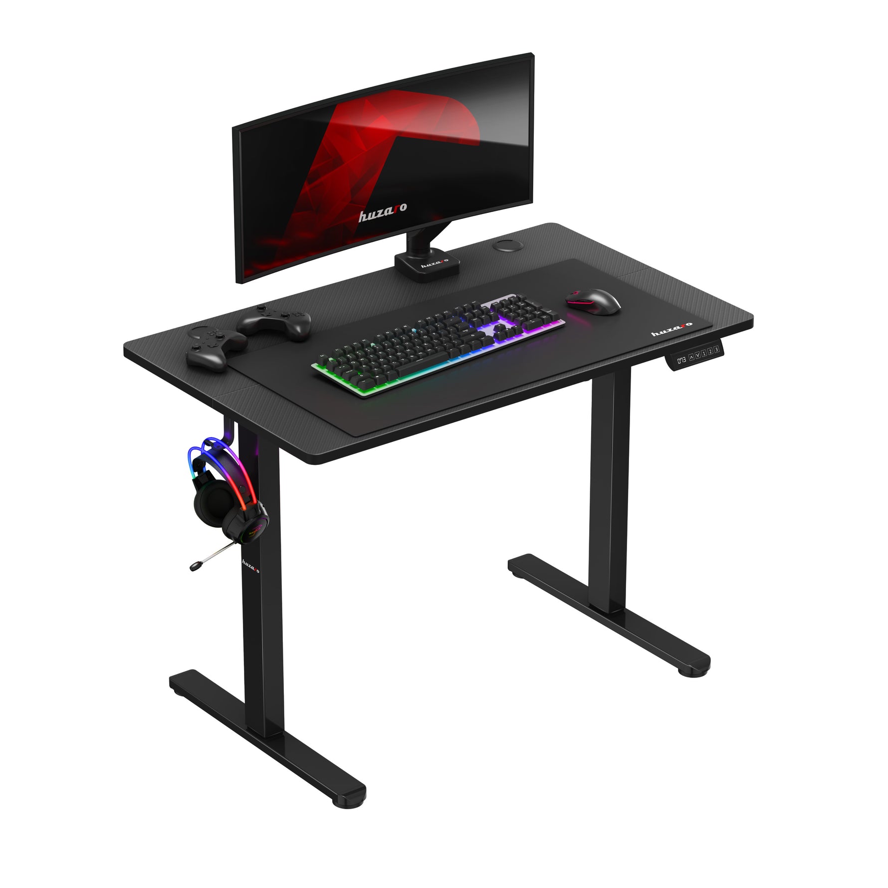 Podesivi Gejmerski sto Huzaro Hero 7.9 Black