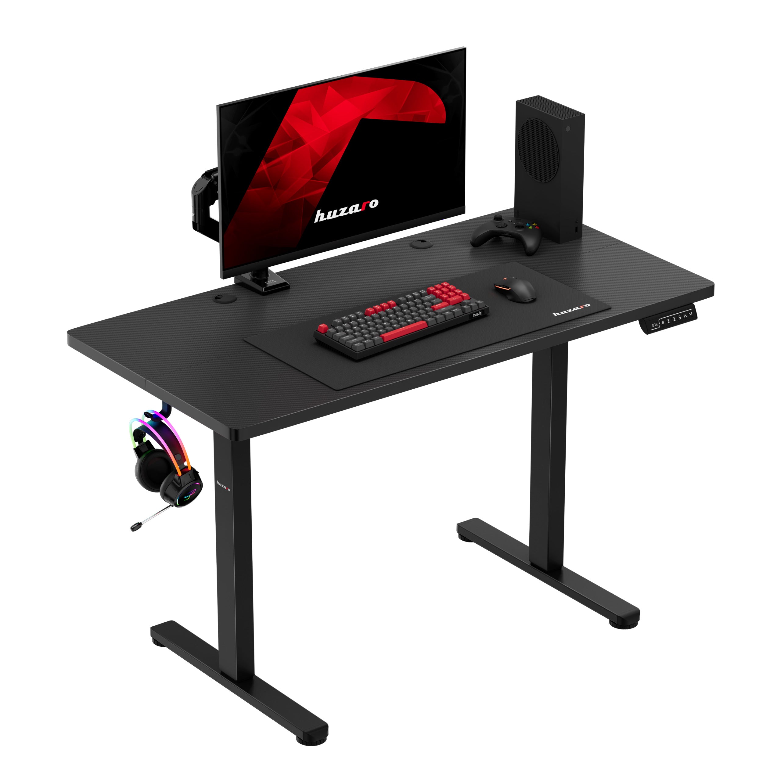 Huzaro Hero 8.1 Black Gejmerski električni sto 120x60cm sa regulacijom visine