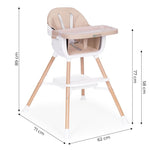 Hranilica za bebe 2u1 Beige ECOTOYS