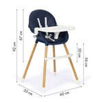 HRANILICA ZA BEBE 2U1 ECO DARK BLUE