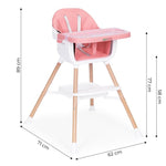 Hranilica za bebe 2u1 pink ECOTOYS
