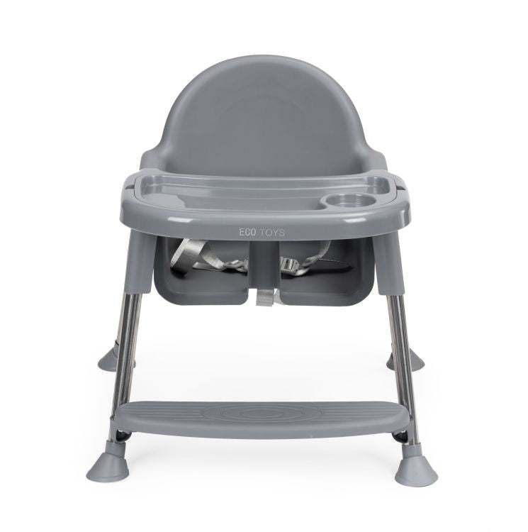 HRANILICA ZA BEBE 2U1 SA POSTOLJEM I POJASEVIMA GRAY ECOTOYS