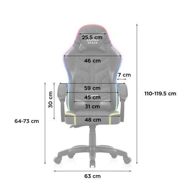 Huzaro Force 2.7 Gejmerska stolica RGB Black