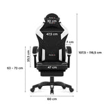 Huzaro Force 3.7 White Carbon gejmerska stolica
