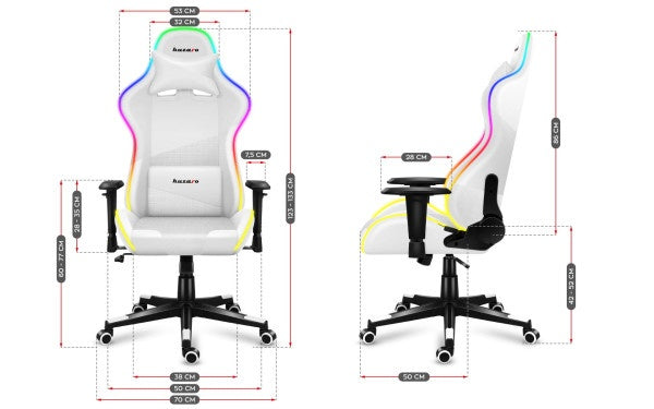 Huzaro Gaming stolica Force 6.2 RGB White