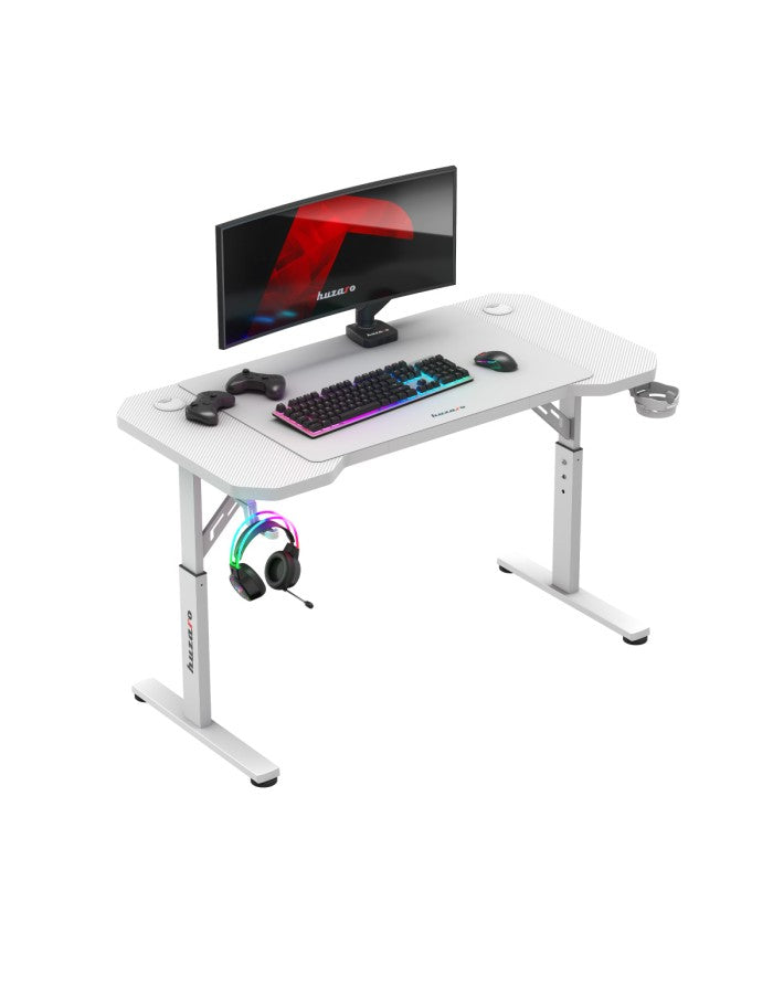 Podesivi Gejmerski sto Huzaro Hero 2.6 White