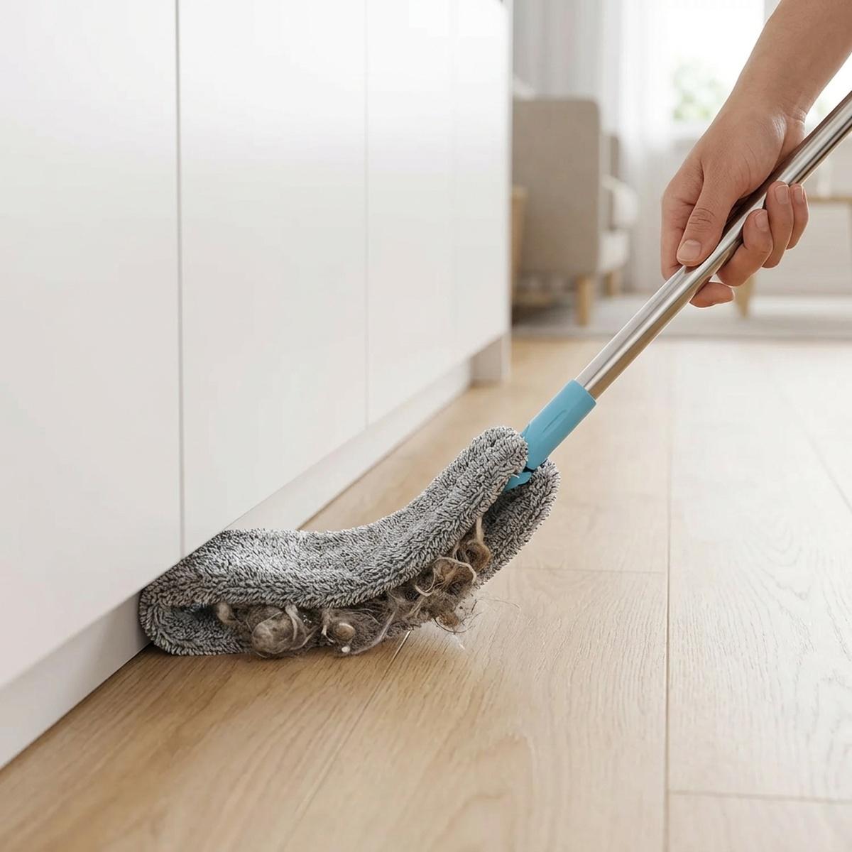 Savitljivi brisko za prašinu zateško dostupna mesta i površine sa mikrofiber navlakom, sivi