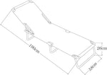 Baštenska ležaljka sklopiva siva 712000S-2 kom
