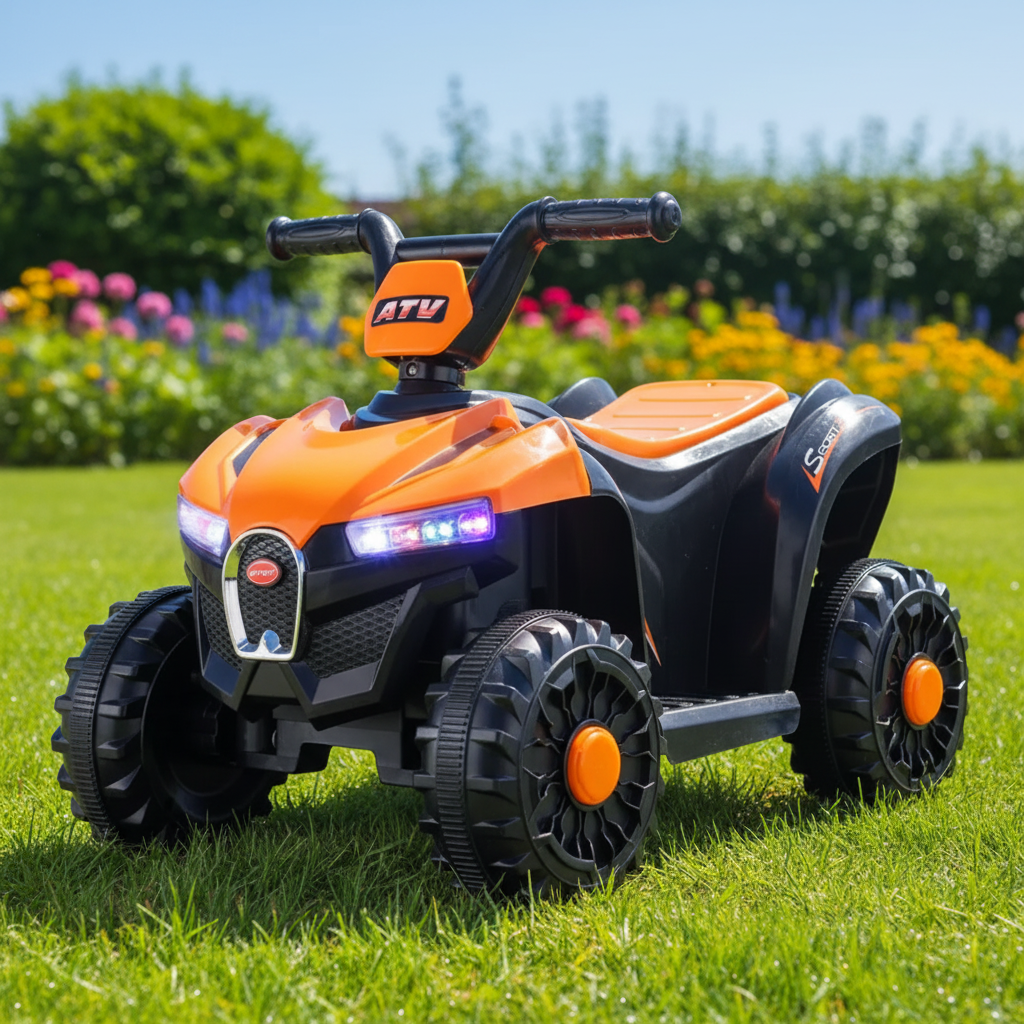 Dečiji bagi 138 oranž — lifestyle u bašti
