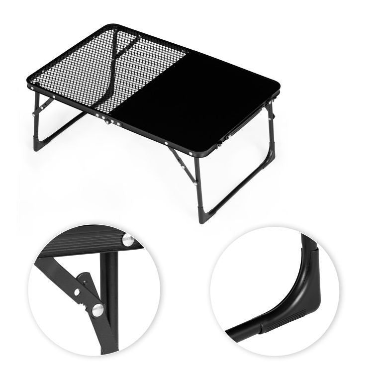 Kamperski sklopivi stočić 60 × 40 cm – Black MultiGarden
