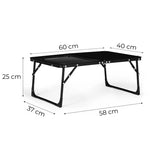 Kamperski sklopivi stočić 60 × 40 cm – Black MultiGarden