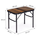 Kamperski sklopivi stočić 60 × 40 cm – Wooden MultiGarden
