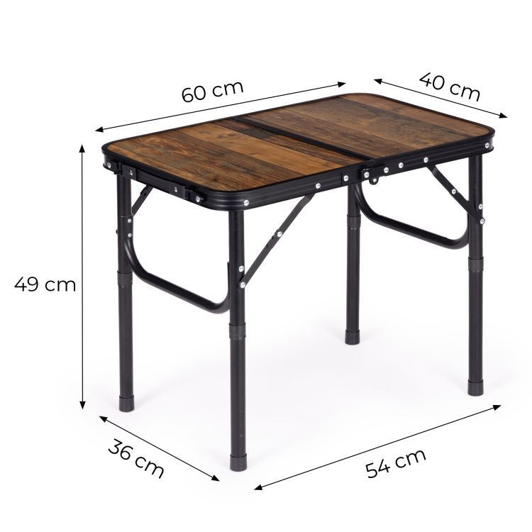 Kamperski sklopivi stočić 60 × 40 cm – Wooden MultiGarden