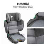 Kidnort Mane auto sedište i-size 100-150cm grey