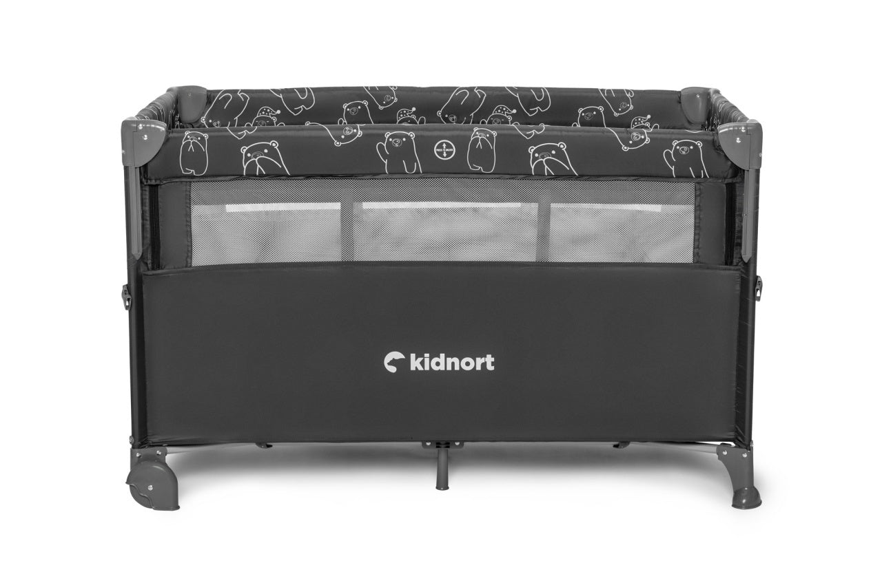 Kidnort Naste prenosivi krevetac dark grey mélange