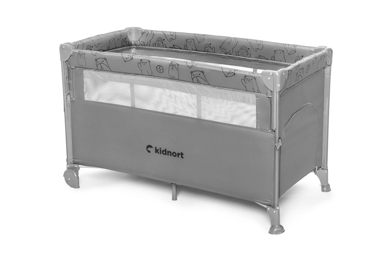 Kidnort Naste prenosivi krevetac light grey mélange