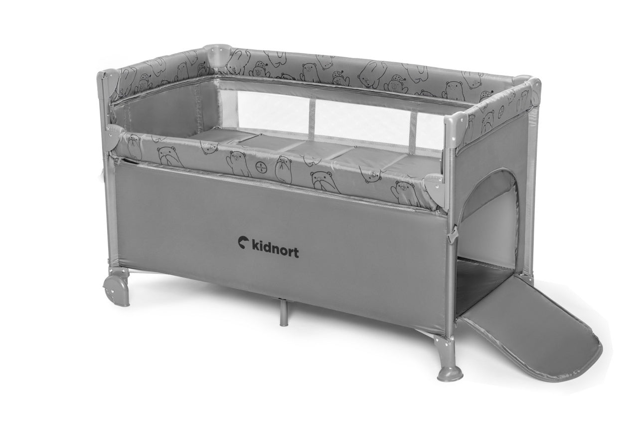 Kidnort Naste prenosivi krevetac light grey mélange