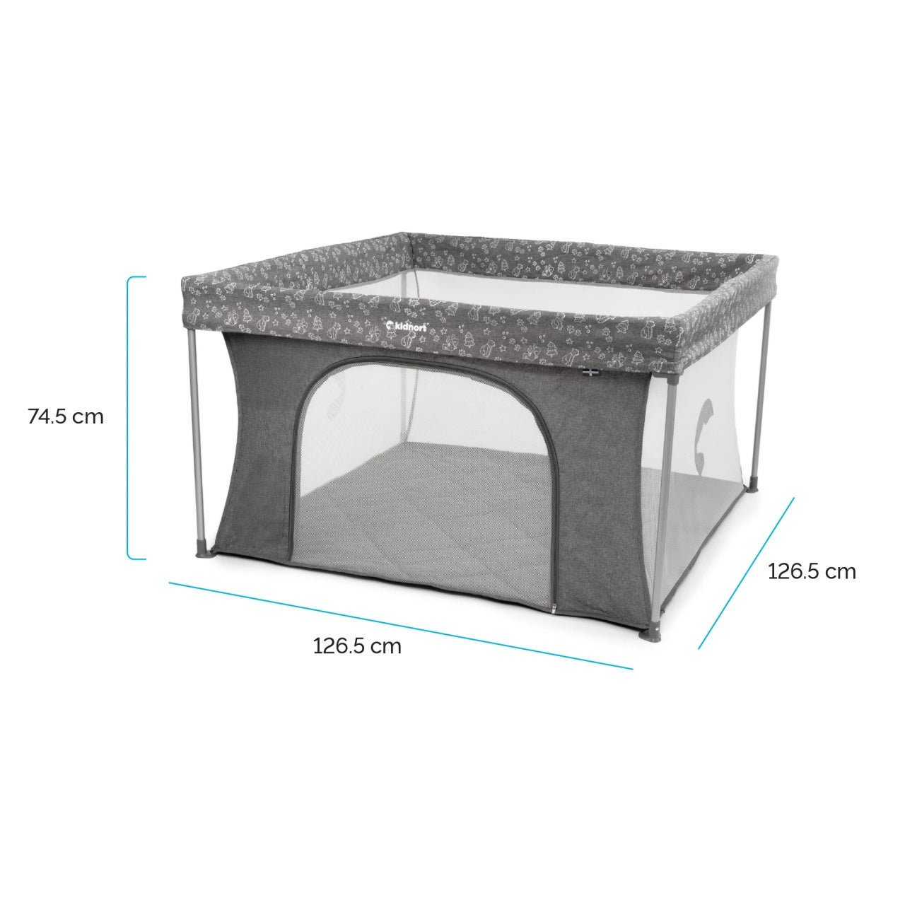 Kidnort Snoen ogradica za bebe black