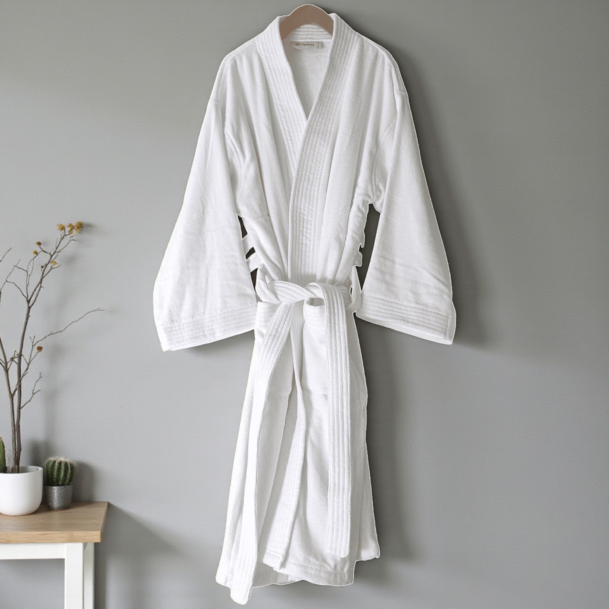 Bade mantil Pliš 3XL - veličina Model Kimono white