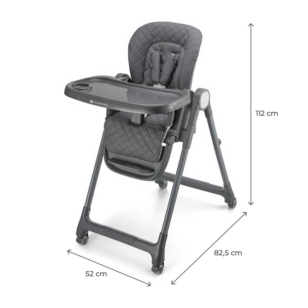 Kindekraft stolica za hranjenje TULO grey