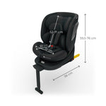 KINDERKRAFT AUTO SEDISTE I-360 2 PLUS i size 40-150cm BLACK