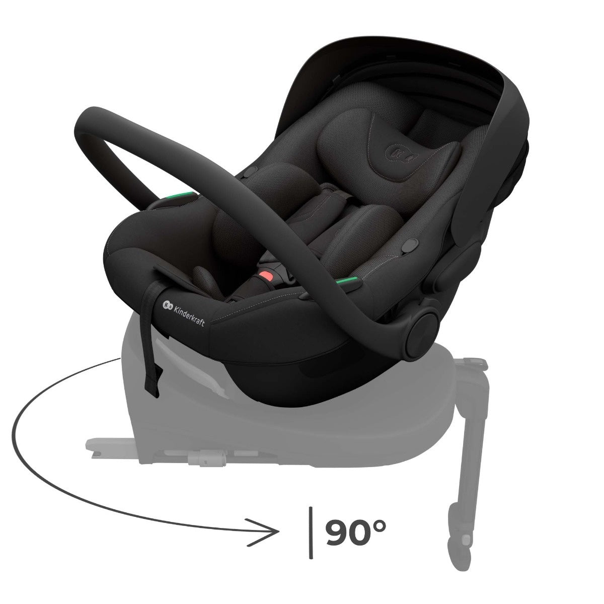KINDERKRAFT AUTO SEDIŠTE I-LITE 40-86CM GRAPHITE BLACK