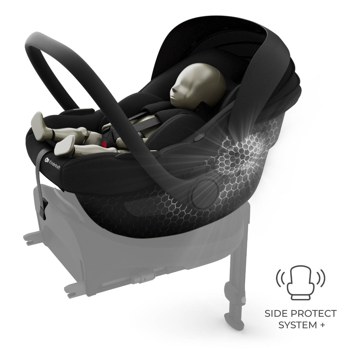 KINDERKRAFT AUTO SEDIŠTE I-LITE 40-86CM GRAPHITE BLACK