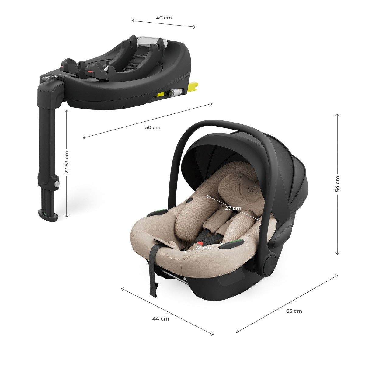 KINDERKRAFT AUTO SEDIŠTE I-LITE SA BAZOM ENDURA SAFE FX BEIGE