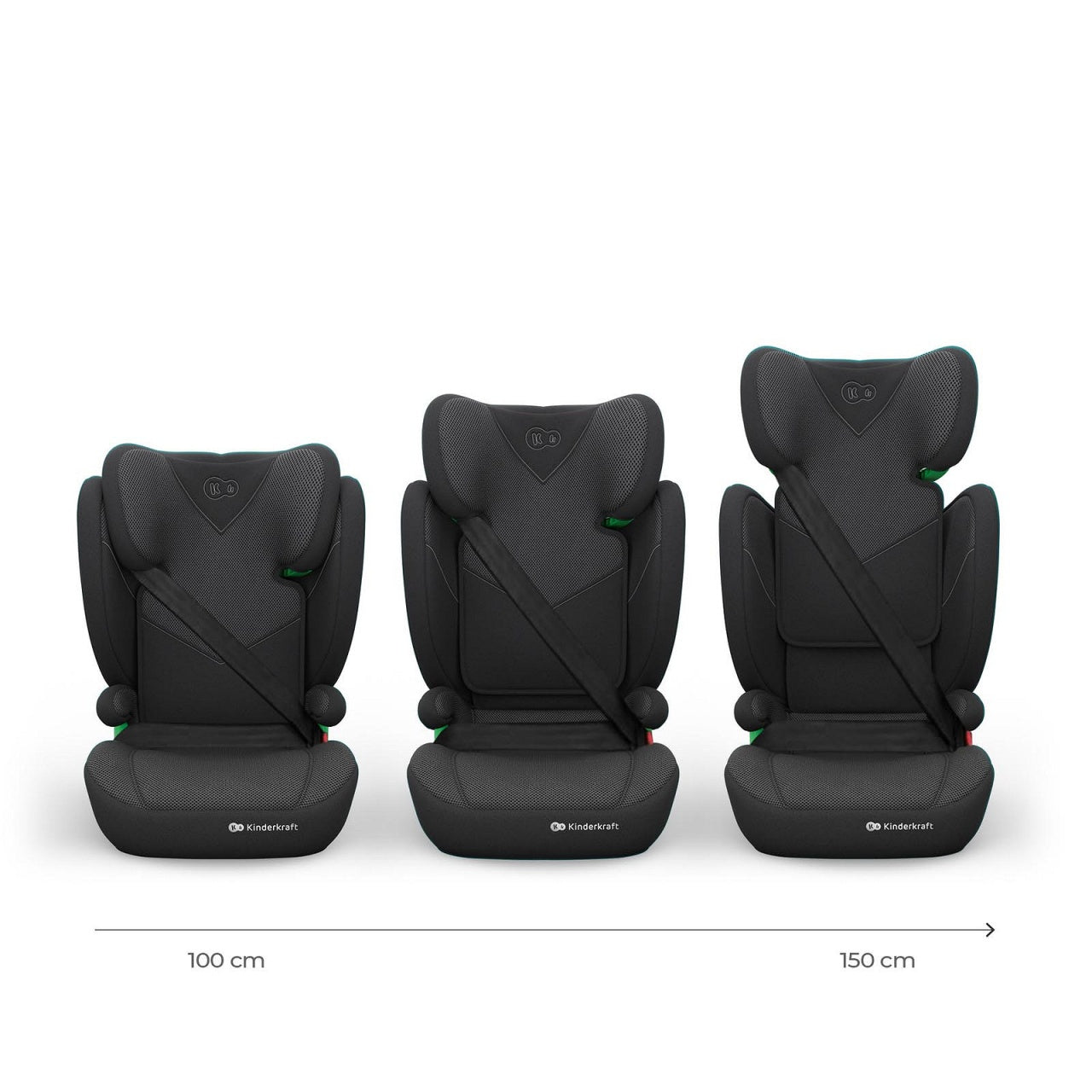KINDERKRAFT AUTO SEDIŠTE JUNIOR FIX 2 PLUS I-Size 100-150cm BLACK