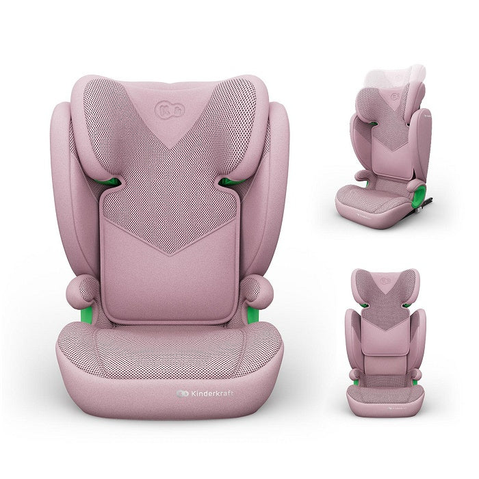 KINDERKRAFT AUTO SEDIŠTE JUNIOR FIX 2 PLUS I-Size 100-150cm PINK