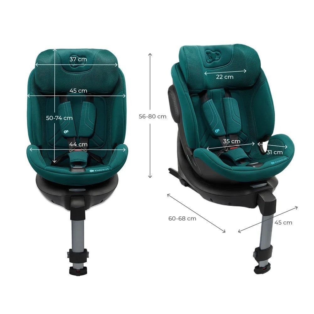 KINDERKRAFT AUTO SEDISTE XRIDER 2 i-size 40-150cm GREEN