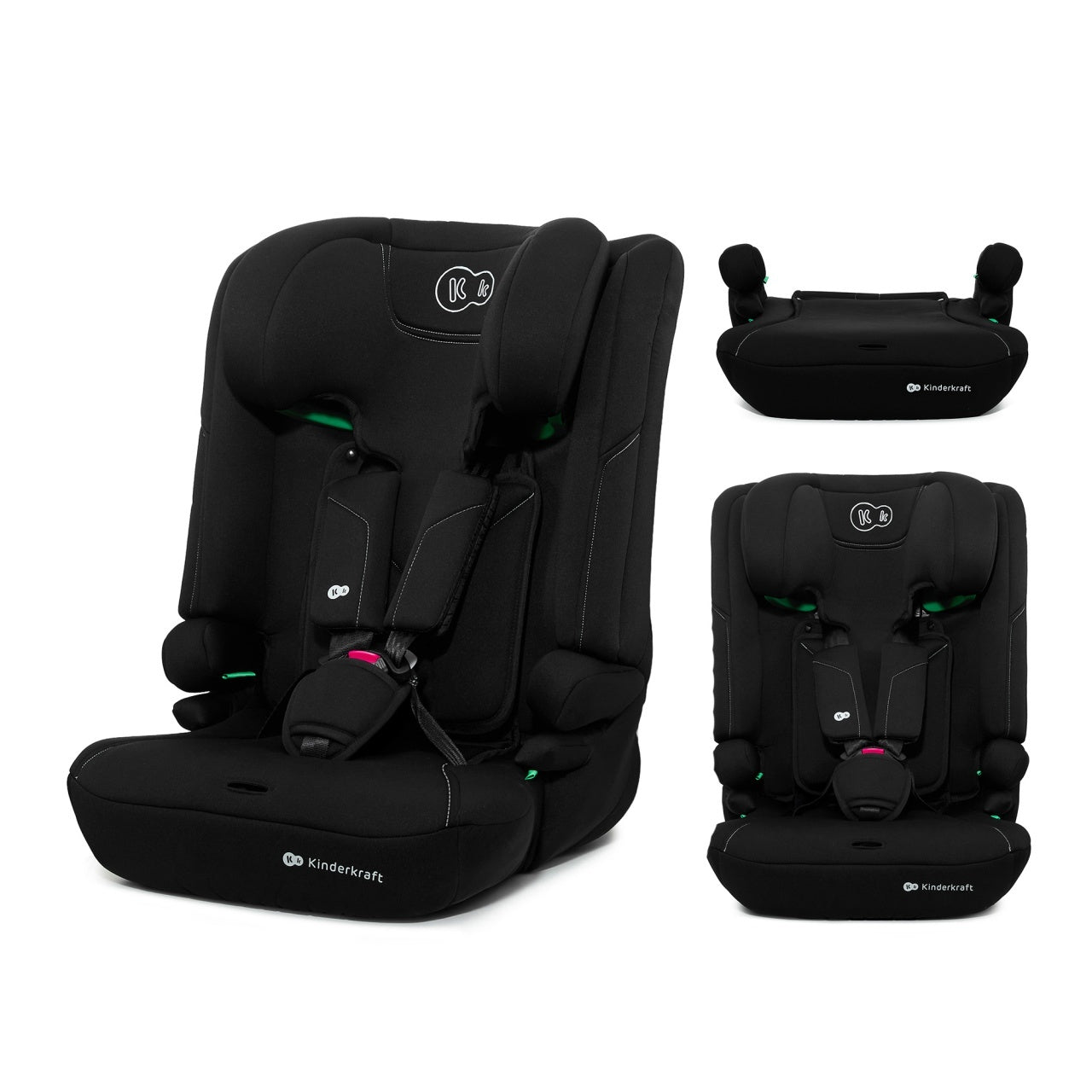 KINDERKRAFT AUTOSEDISTE I-COMFY I-SIZE 76-150CM BLACK