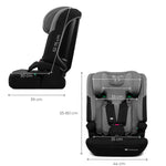 KINDERKRAFT AUTOSEDISTE I-COMFY I-SIZE 76-150CM DARK GREY