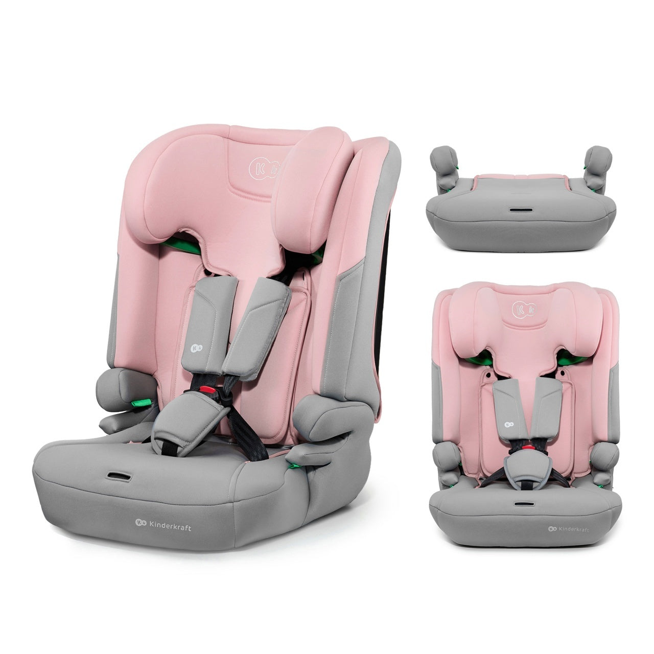 KINDERKRAFT AUTOSEDISTE I-COMFY I-SIZE 76-150CM PINK