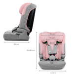 KINDERKRAFT AUTOSEDISTE I-COMFY I-SIZE 76-150CM PINK