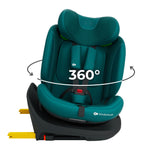 KINDERKRAFT AUTOSEDISTE I-GROW 2 PLUS I-SIZE 40-150 CM GREEN
