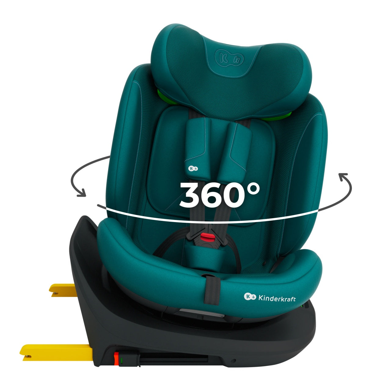 KINDERKRAFT AUTOSEDISTE I-GROW 2 PLUS I-SIZE 40-150 CM GREEN