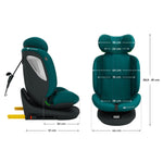 KINDERKRAFT AUTOSEDISTE I-GROW 2 PLUS I-SIZE 40-150 CM GREEN