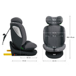 KINDERKRAFT AUTOSEDISTE I-GROW 2 PLUS I-SIZE 40-150 CM GREY