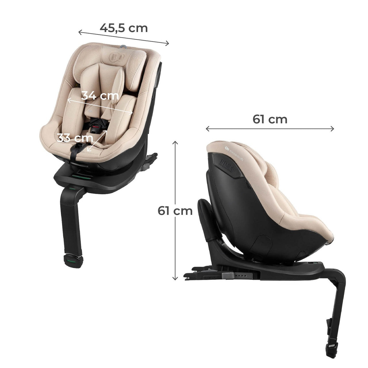 KINDERKRAFT AUTOSEDISTE I - GUARD AIR FLOW BEIGE