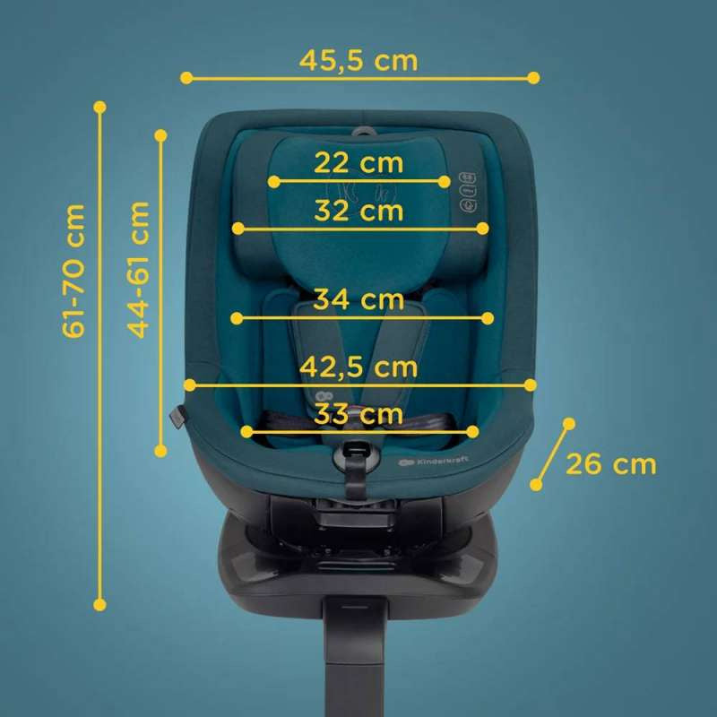 KINDERKRAFT AUTOSEDISTE I - GUARD PRO 61-105CM GRAPHITE BLACK