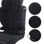 KINDERKRAFT AUTOSEDISTE I-SPARK 2 PLUS I SIZE BLACK