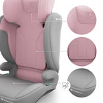 KINDERKRAFT AUTOSEDISTE I-SPARK 2 PLUS I SIZE PINK