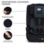 KINDERKRAFT AUTOSEDISTE SAFETY FIX2 I-SIZE 76-150CM BLACK