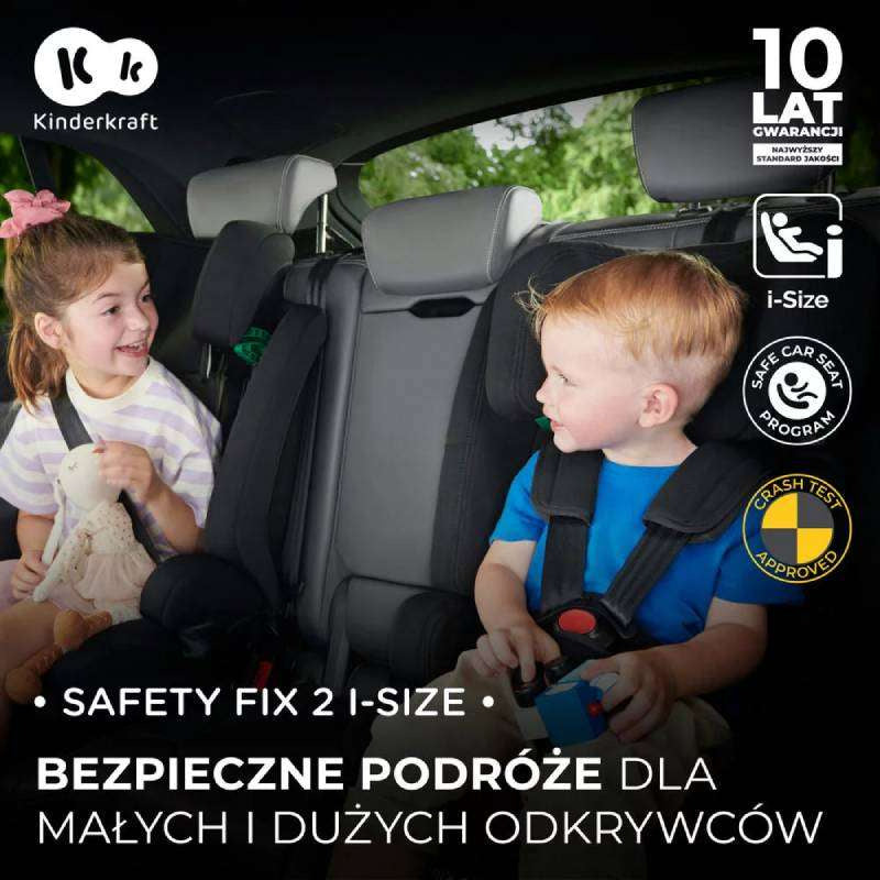 KINDERKRAFT AUTOSEDISTE SAFETY FIX2 I-SIZE 76-150CM BLACK