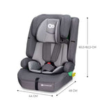 KINDERKRAFT AUTOSEDISTE SAFETY FIX2 I-SIZE 76-150CM GREY